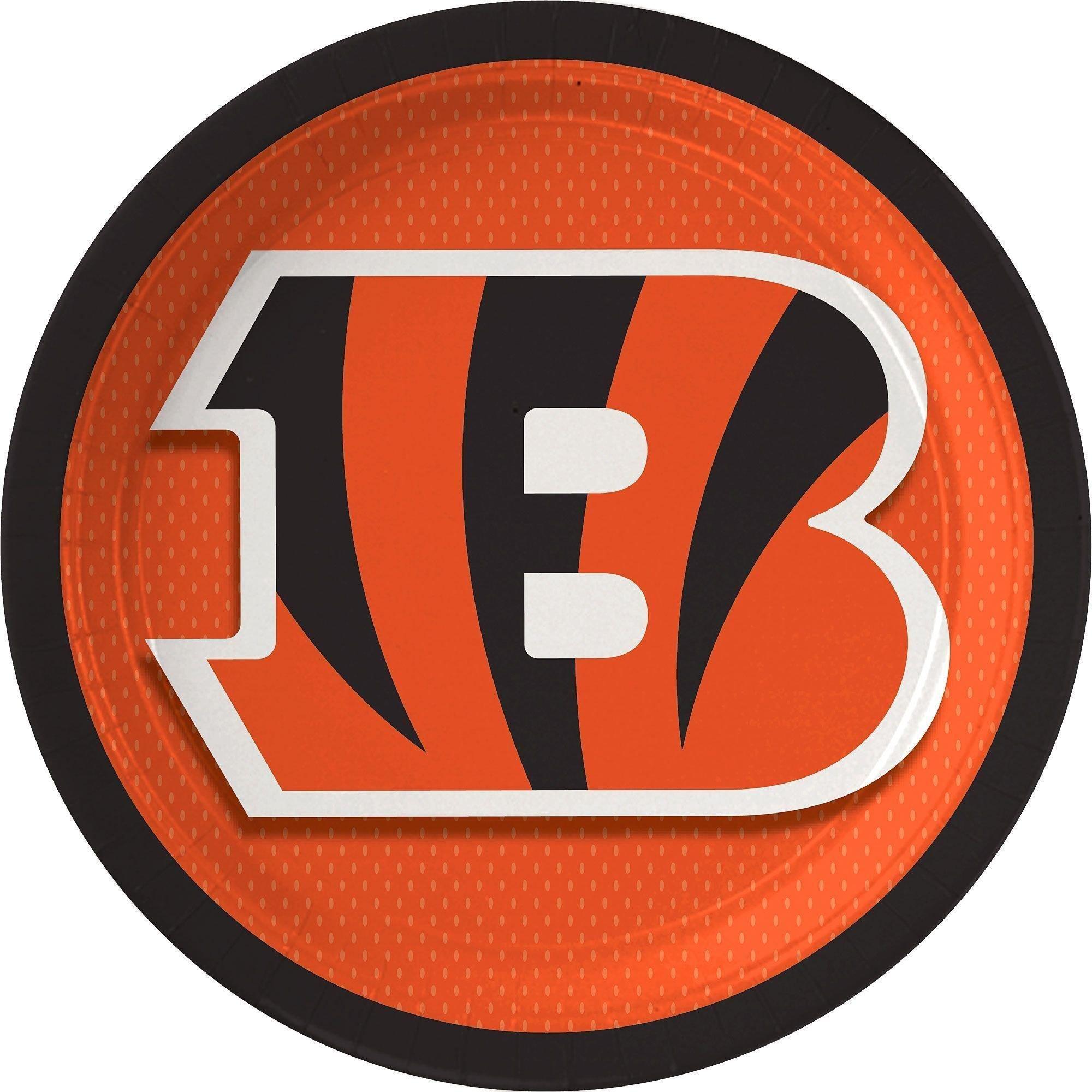 Cincinnati Bengals Party Supplies Pack for 18 Guests - Kit Includes Plates, Napkins, Table Cover, Cups, Cutlery, Serving Bowl, Banner Decoration & Centerpiece